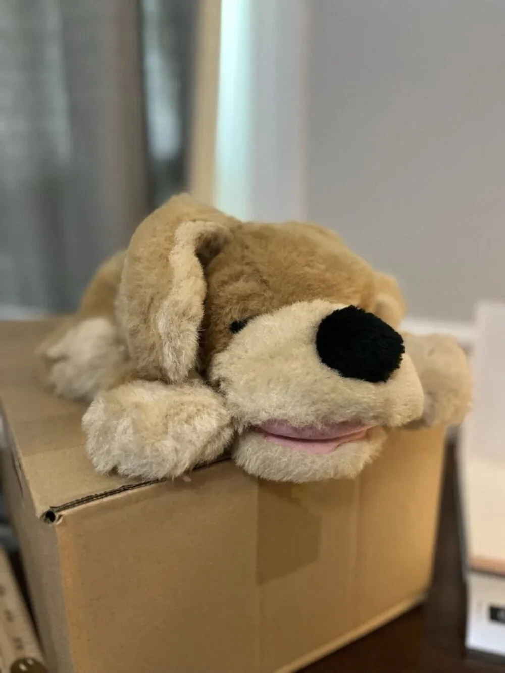 Vintage FAO Schwarz Patrick The Pup Puppet Dog 22